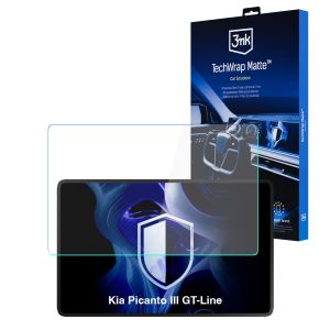 Film protecteur mat pour l'écran de navigation de Kia Picanto III GT-Line (2023 - ) – 3mk TechWrap Matte™ Center Display