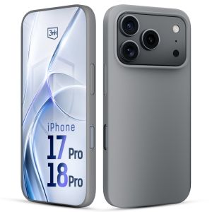 Coque en silicone pour Apple iPhone 17 Pro/ 18 Pro - 3mk HARDY® Mellow Case™ Gris