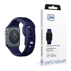Le bracelet en silicone pour 42/44/45/46/49 mm Ocean Blue (big) - 3mk Silicone Watch Strap
