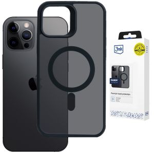 Étui MagSafe fumé pour Apple iPhone 12 Pro Max – 3mk HARDY® Hazy MagCase™ Noir