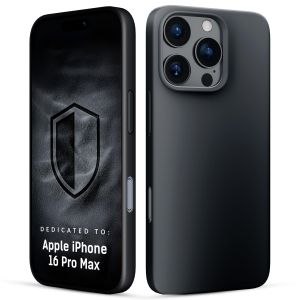 Étui en silicone avec MagSafe pour Apple iPhone 16 Pro Max - 3mk HARDY® Mellow MagCase™ Noir