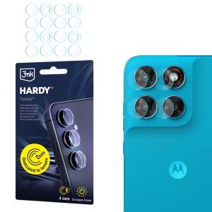 Verre de protection d'objectif pour l'appareil photo de Motorola Moto G87 - 3mk HARDY® Fusion Lens Protection™