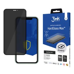 Verre anti-espion pour Apple iPhone 11 Pro Max - 3mk HardGlass Max Privacy