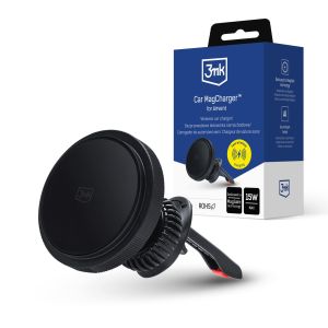 Support voiture avec MagSafe 3mk Car MagCharger™ pour grille d’aération