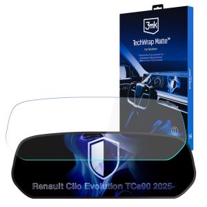 Film de protection mat pour l'écran du tableau de bord pour Renault Clio Evolution TCe90 (2025 - ) – 3mk TechWrap Matte Cluster™