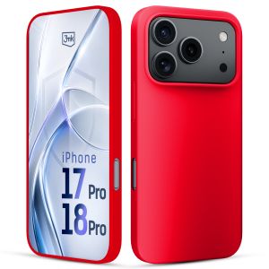 Coque silicone pour Apple iPhone 17 Pro/ 18 Pro - 3mk HARDY® Mellow Case™ Rouge