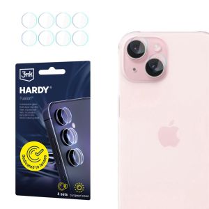 Verre de protection d'objectif pour l'appareil photo de Apple iPhone 15 Plus - 3mk HARDY® Fusion Lens Protection™
