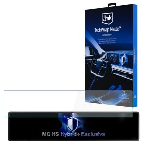 Film protecteur mat pour écran de navigation pour MG HS Hybrid+ Exclusive (2024 - ) – 3mk TechWrap Matte™ Center Display