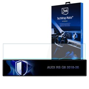 Film de protection mat pour l'écran du tableau de bord pour AUDI RS Q8 (2018 - 2026) – 3mk TechWrap Matte Cluster™