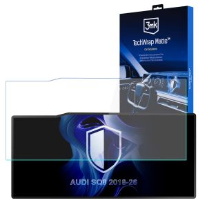 Film protecteur mat pour l'écran d'affichage de navigation de AUDI SQ8 (2018 - 2026) – 3mk TechWrap Matte™ Center Display