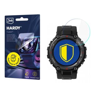 Verre hybride pour smartwatch Xiaomi Amazfit T-Rex Pro - 3mk HARDY® Fusion Watch Protection™