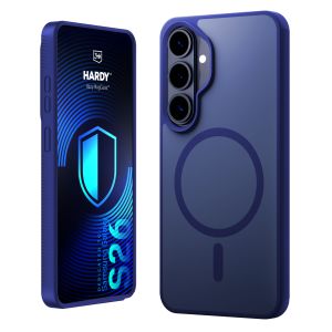 Coque MagSafe teintée pour Samsung Galaxy S26 – 3mk HARDY® Hazy MagCase™ Blue
