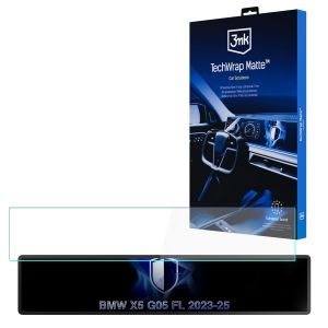 Film protecteur mat pour écran de navigation pour BMW X5 G05 FL (2023 - 2025) – 3mk TechWrap Matte™ Center Display
