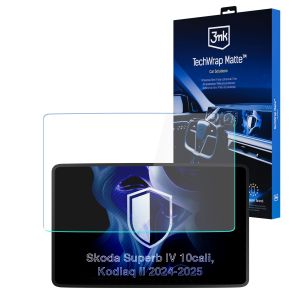 Film protecteur mat pour l'écran d'affichage de navigation de Skoda Kodiaq II 10" (2024 - )  – 3mk TechWrap Matte™ Center Display