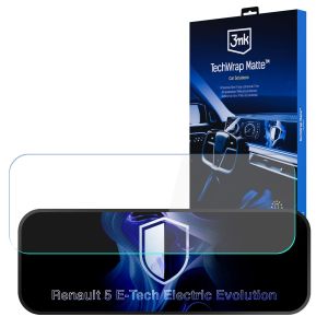 Film de protection mat pour l'écran du tableau de bord pour Renault 5 E-Tech Electric Evolution (2024 - ) – 3mk TechWrap Matte Cluster™