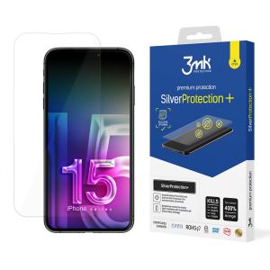 Film de protection anti-choc pour Apple iPhone 15 Plus - 3mk SilverProtection+