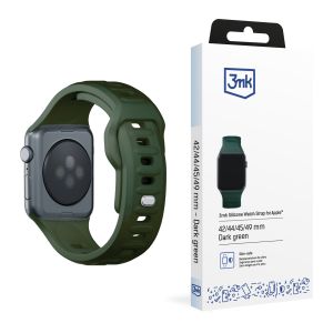 Le bracelet en silicone pour 42/44/45/46/49 mm Dark Green (big) - 3mk Silicone Watch Strap