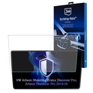 Film protecteur mat pour l'écran d'affichage de navigation de VW Arteon Discovery Pro (2019 - ) – 3mk TechWrap Matte™ Center Display
