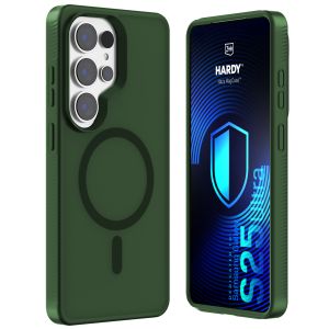 Coque MagSafe fumée 3mk HARDY® Hazy MagCase™ Verte pour Samsung Galaxy S25 Ultra