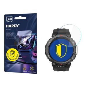 Verre hybride pour smartwatch Amazfit T-Rex 2 - 3mk HARDY® Fusion Watch Protection™