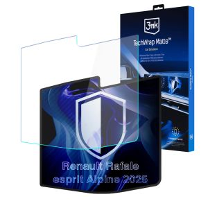 Film protecteur mat pour l'écran du système de navigation pour Renault Rafale esprit Alpine (2025 - ) – 3mk TechWrap Matte™ Center Display