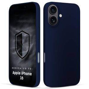 Coque en silicone pour Apple iPhone 16 - 3mk HARDY® Mellow Case™ Bleu foncé