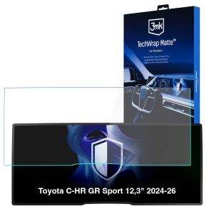 Film protecteur mat pour l'écran du système de navigation pour Toyota C-HR GR Sport 12,3" (2024 - 2026) – 3mk TechWrap Matte™ Center Display