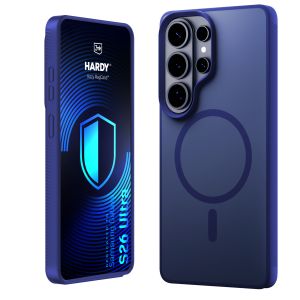 Coque MagSafe teintée pour Samsung Galaxy S26 Ultra – 3mk HARDY® Hazy MagCase™ Blue