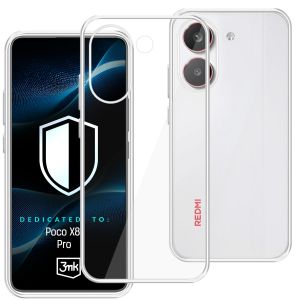 Coque transparente pour POCO X8 Pro – 3mk HARDY® Vision Case™
