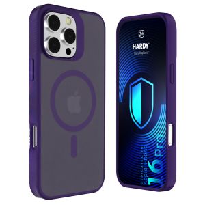 Etui Smoked MagSafe do Apple iPhone 16 Pro – 3mk HARDY® Hazy MagCase™ Purple