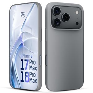 Coque en silicone pour Apple iPhone 17 Pro Max/ 18 Pro Max - 3mk HARDY® Mellow Case™ Gris