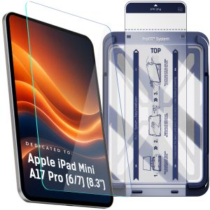 Verre trempé avec applicateur pour Apple iPad A17 Pro (6/7) (8.3inch) - 3mk HARDY® GlassTab ProFIT™