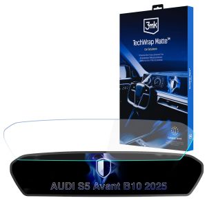 Film protecteur mat pour écran de navigation pour AUDI S5 Avant B10 (2025 - ) – 3mk TechWrap Matte™ Center Display
