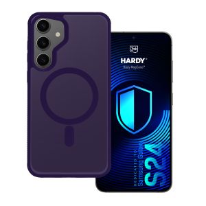 Etui Smoked MagSafe do Samsung Galaxy S24 – 3mk HARDY® Hazy MagCase™ Purple