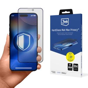 Verre trempé mat pour Apple iPhone 17 Pro - 3mk Hardglass Matt Max Privacy