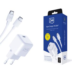 Chargeur mural PD GaN 25W - 3mk Hyper Charger + câble USB-C 1m