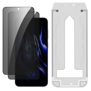 2x Verre Trempé de Confidentialité avec Applicateur pour Samsung Galaxy S24+/S25+ - 3mk HARDY® Privzone 9H™
