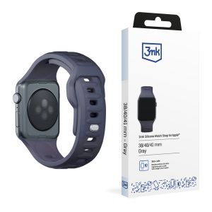 Le bracelet en silicone pour 38/40/41/42 mm Gray (small) - 3mk Silicone Watch Strap