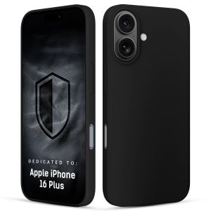 Coque en silicone pour Apple iPhone 16 Plus - 3mk HARDY® Mellow Case™ Noir