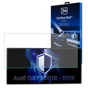 Film protecteur mat pour l'écran d'affichage de navigation de AUDI Q3 F3 (2018 - 2025) – 3mk TechWrap Matte™ Center Display