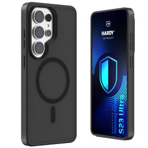 Étui MagSafe fumé pour Samsung Galaxy S23 Ultra – 3mk HARDY® Hazy MagCase™ Noir