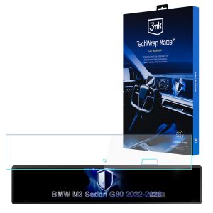 Film protecteur mat pour écran de navigation pour BMW M3 Sedan G80 (2022 - 2026) – 3mk TechWrap Matte™ Center Display