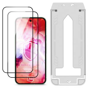2x verre trempé avec applicateur ProFIT™ pour Google Pixel 10/ 10 Pro/ 11/ 11 Pro – 3mk HARDY® Hardura 9H™