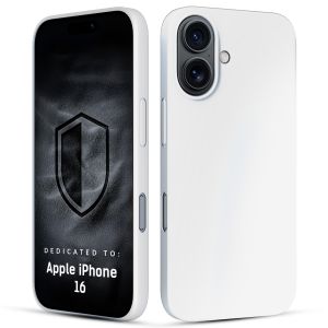 Coque en silicone avec MagSafe pour Apple iPhone 16 - 3mk HARDY® Mellow MagCase™ Blanc