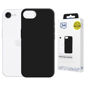 Étui en silicone avec MagSafe pour Apple iPhone 16E/ iPhone 17E - 3mk HARDY® Mellow MagCase™ Noir