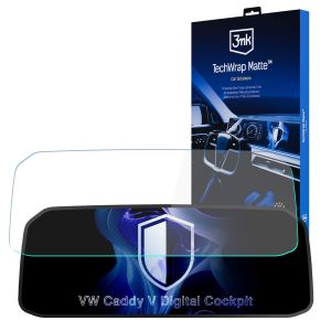 Film de protection mat pour l'écran du groupe d'indicateurs de VW Caddy V Digital Cockpit (2020 - ) – 3mk TechWrap Matte Cluster™