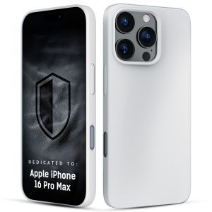 Coque en silicone avec MagSafe pour Apple iPhone 16 Pro Max - 3mk HARDY® Mellow MagCase™ Blanc