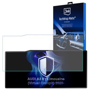 Film protecteur mat pour l'écran d'affichage de navigation de AUDI A3 8Y Limousine Virtual Cockpit (2020 - ) – 3mk TechWrap Matte™ Center Display