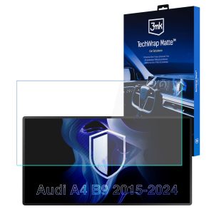 Film protecteur mat pour l'écran d'affichage de navigation de AUDI A4 B9 (2020 - 2024) – 3mk TechWrap Matte™ Center Display