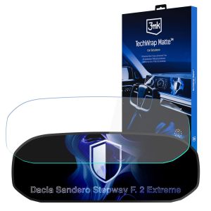 Film de protection mat pour l'écran du tableau de bord pour Dacia Sandero Stepway F. 2 Extreme (2023 - 2026) – 3mk TechWrap Matte Cluster™